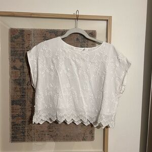 Altar’d State White Short Sleeve Top